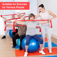 JATEKA Fitness Gumiszalag 2 méter Edzéshez Otthoni Edzéshez - Single pack in red 5