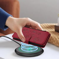 JayModCase Prémiové flipové puzdro z PU kože na Samsung Galaxy Note 20 s magnetom, priehradkou na karty a stojanom – červené 6