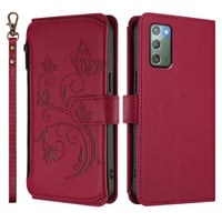 JayModCase Prémiové flipové puzdro z PU kože na Samsung Galaxy Note 20 s magnetom, priehradkou na karty a stojanom – červené 2