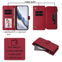JayModCase Prémiové flipové puzdro z PU kože na Samsung Galaxy Note 20 s magnetom, priehradkou na karty a stojanom – červené 4