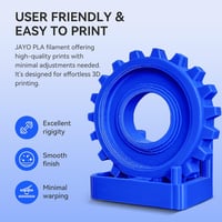 JAYO PLA Filament 1.75 mm 3D Nyomtatóhoz - Szürke, 1.1 kg Tekercs, Precíz Méretpontosság, Tisztán Tekert Szál, 3D Nyomtatás 2