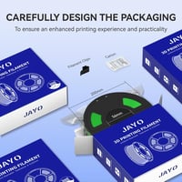 JAYO PLA Filament 1.75 mm 3D Nyomtatóhoz - Szürke, 1.1 kg Tekercs, Precíz Méretpontosság, Tisztán Tekert Szál, 3D Nyomtatás 6