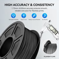 JAYO TPU Filament 1.75mm Fekete 500g Rugalmas 3D Nyomtatáshoz 5