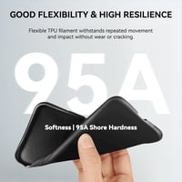 JAYO TPU Filament 1.75mm Fekete 500g Rugalmas 3D Nyomtatáshoz 2