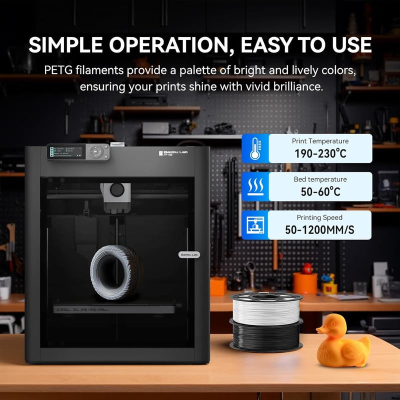 JAYO TPU Filament 1.75mm Fekete 500g Rugalmas 3D Nyomtatáshoz