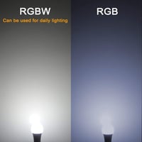 Jayool 10W E27 RGBW LED izzó távirányítóval, színváltó, időzítés, 120 szín 7