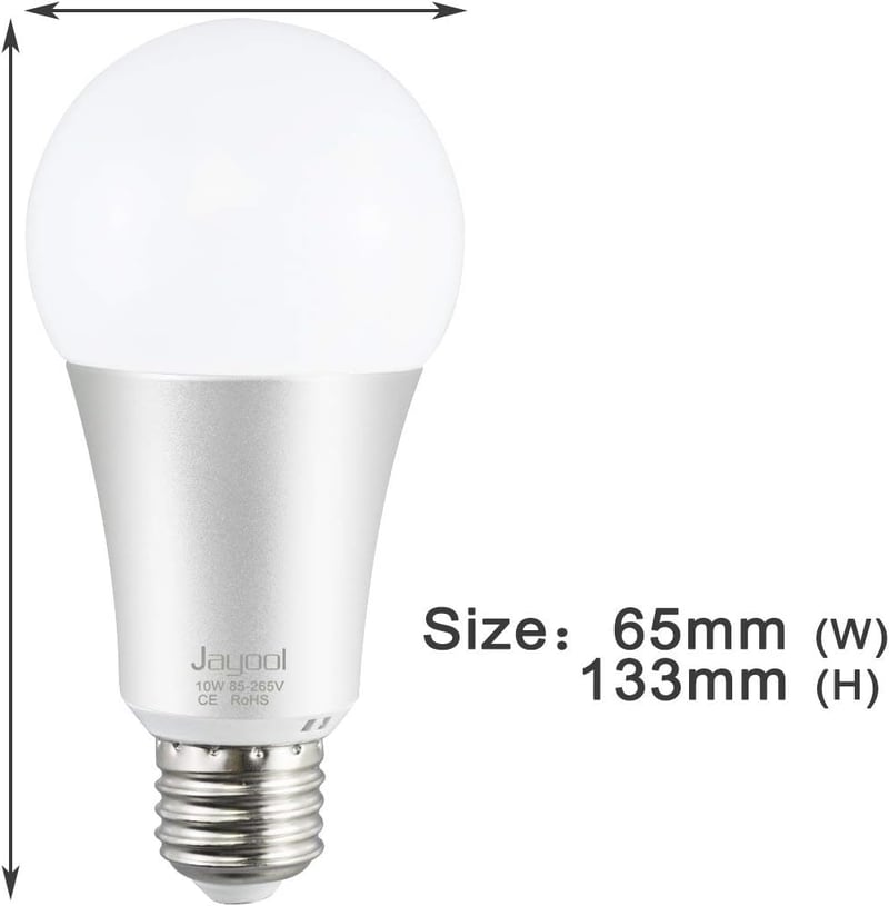 Jayool 10W E27 RGBW LED izzó távirányítóval, színváltó, időzítés, 120 szín