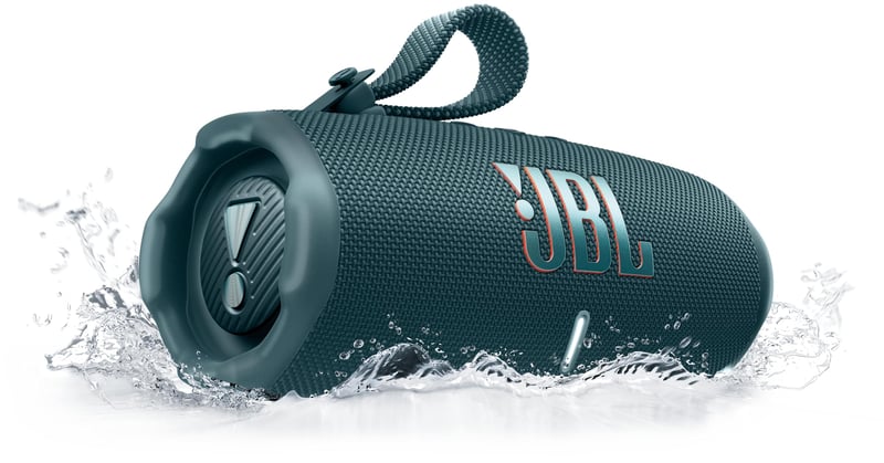 Boxă portabilă Bluetooth JBL Charge 6 – 28 ore de autonomie, rezistență la apă și praf IP68, rezistentă la șocuri, Pro Sound AI Boost, Auracast, albastru