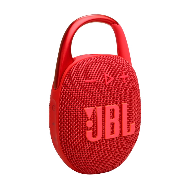 JBL Clip 5 Hordozható Bluetooth Hangszóró Piros Karabinerrel IP67 Vízálló 12 Óra Akkumulátor JBL Pro Sound Mély Basszus