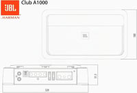 Monoblokový zosilňovač JBL Club A1000 - 1-kanálový mono zosilňovač pre subwoofer do auta - 1000 Wattov RMS pri 2 Ohm - pre subwoofer do auta 9