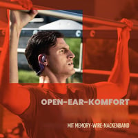 JBL Endurance Pace nyitott fülű Bluetooth sport fülhallgató, IP68, 10 h - fehér 2