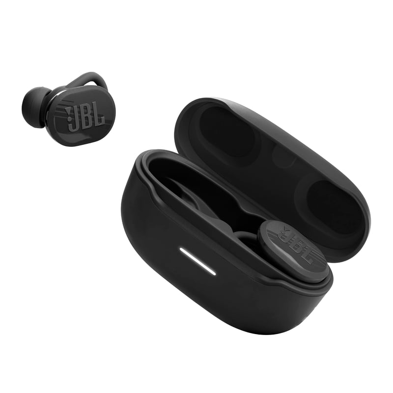 JBL Endurance Race 2 True Wireless Bluetooth slúchadlá, 48-hodinová výdrž batérie, vodoodolnosť IP68, potlačenie hluku, Pure Bass, športový režim, čierne