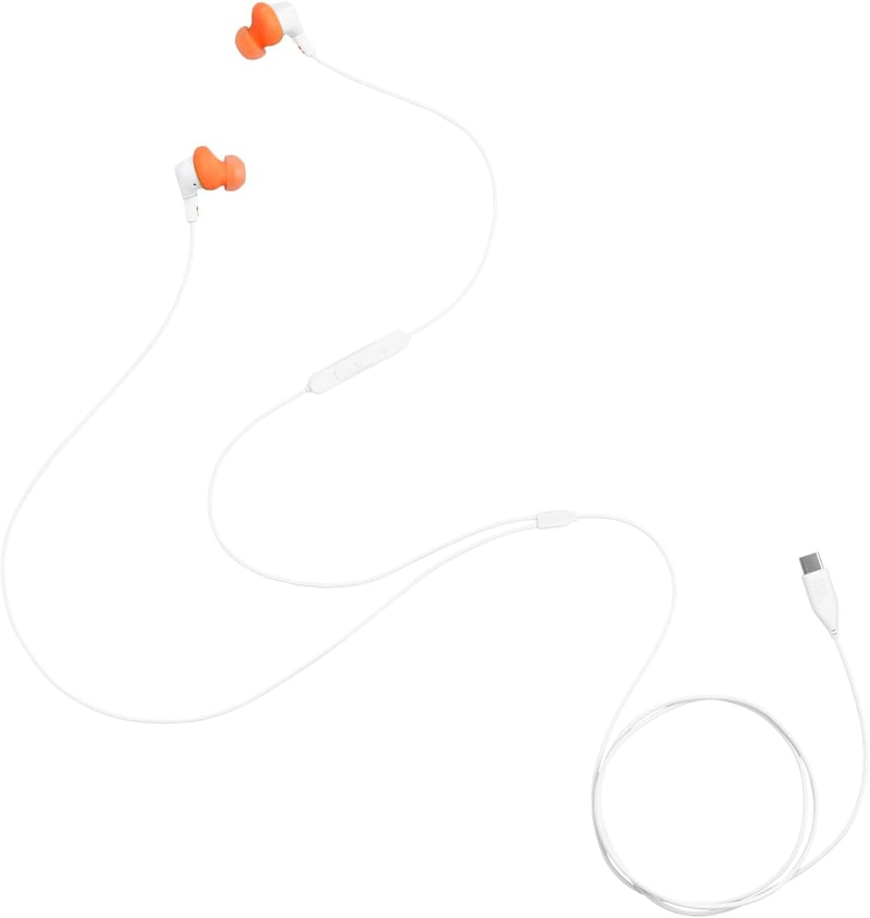 JBL Endurance Run 3 Vezetékes Sport Fülhallgató IP65 Vízálló Fehér - White, USB-C