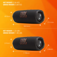 Prenosný Bluetooth reproduktor JBL Flip 7, čierny, odolný voči vode a prachu IP68, 16-hodinová výdrž batérie, AI Boost, Auracast, JBL Pro Sound 5