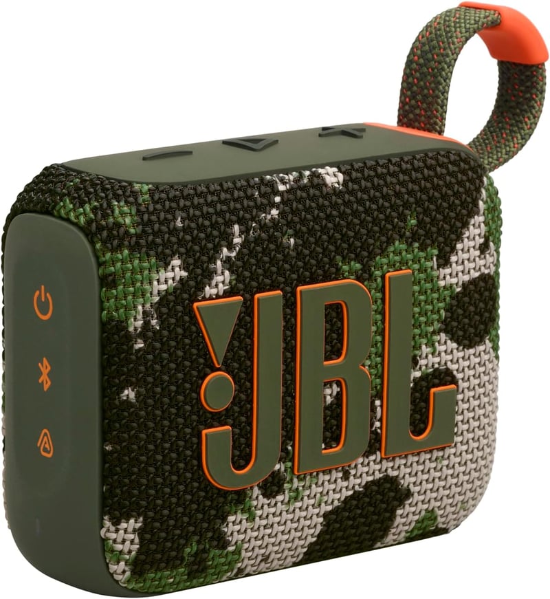 JBL Go 4 hordozható Bluetooth hangszóró, IP67, 7 óra üzemidő - terepszínű