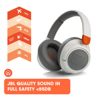 Detské slúchadlá JBL JR 460 NC s potlačením hluku, modré – s technológiou JBL Safe Sound, 30-hodinová výdrž prehrávania 7