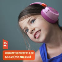 Detské slúchadlá JBL JR 460 NC s potlačením hluku, modré – s technológiou JBL Safe Sound, 30-hodinová výdrž prehrávania 6