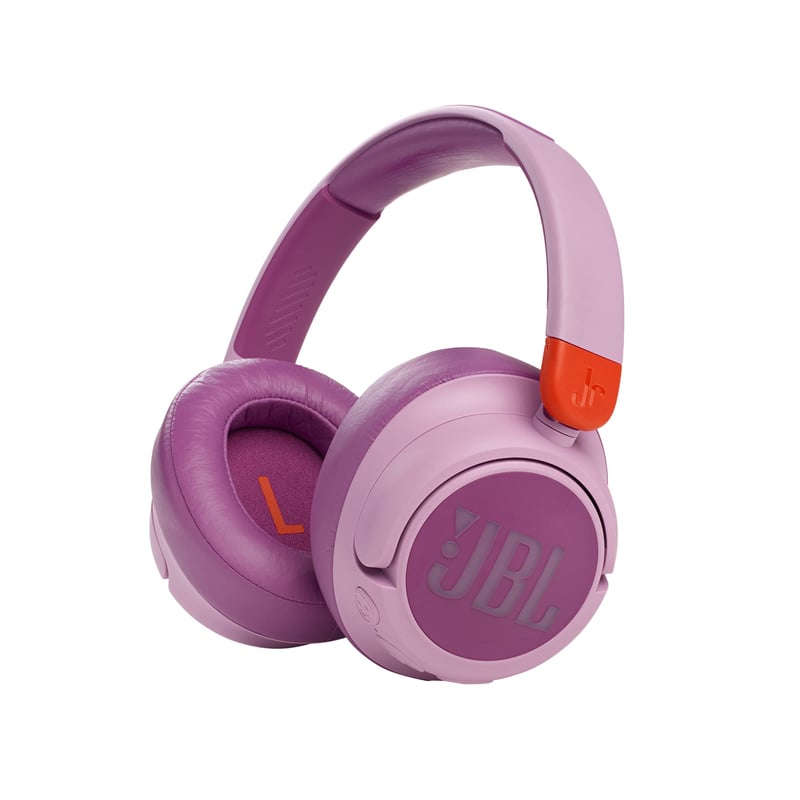 Detské slúchadlá JBL JR 460 NC s potlačením hluku, ružové – technológia JBL Safe Sound, 30 hodín prehrávania, 3,5 mm jack