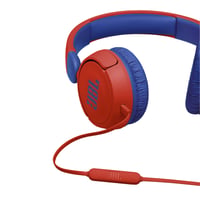 Căști audio pentru copii JBL Jr310 Bluetooth On-Ear, Roșu-Albastru – Căști cu fir, cu microfon și telecomandă integrate – Pentru școală și activități recreative 3