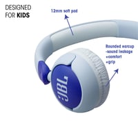 Káblové slúchadlá pre deti JBL Junior 320 s mikrofónom – fialové 4