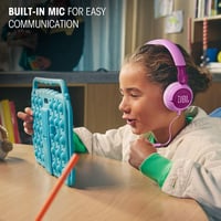 Káblové slúchadlá pre deti JBL Junior 320 s mikrofónom – fialové 3