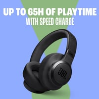 Căști Over-Ear Bluetooth JBL Live 770 NC cu anulare adaptivă a zgomotului, 65 de ore de autonomie a bateriei, asistent vocal - Alb 2