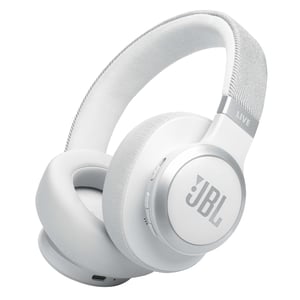 Căști Over-Ear Bluetooth JBL Live 770 NC cu anulare adaptivă a zgomotului, 65 de ore de autonomie a bateriei, asistent vocal - Alb