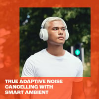 Căști Over-Ear Bluetooth JBL Live 770 NC cu anulare adaptivă a zgomotului, 65 de ore de autonomie a bateriei, asistent vocal - Alb 3