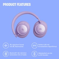 Bezdrôtové slúchadlá JBL Live 780NC cez uši s potlačením hluku, čierne 5
