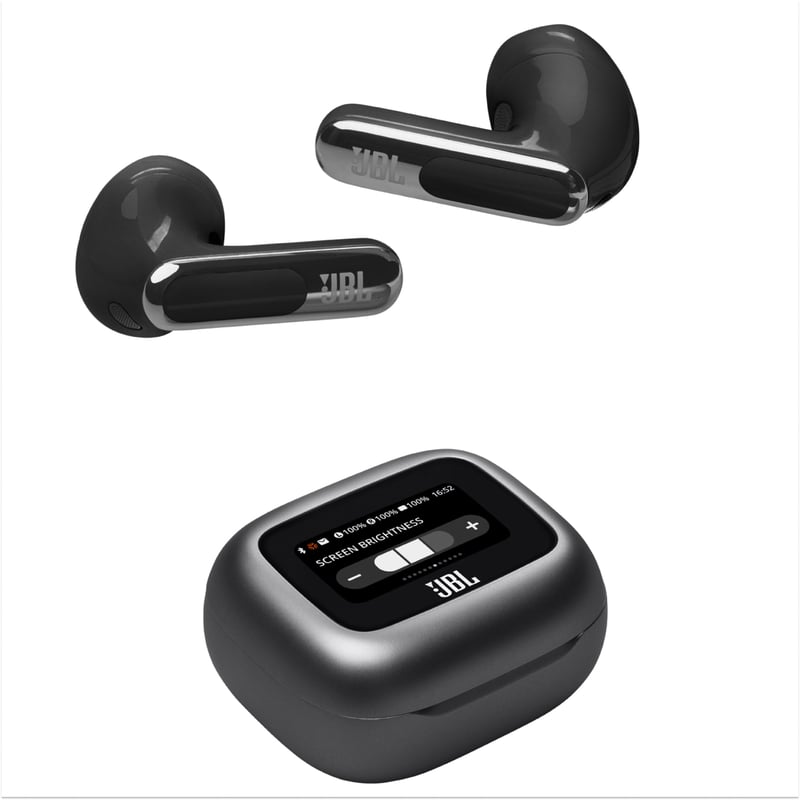 Bezdrôtové Bluetooth slúchadlá JBL Live Flex 3, 50-hodinová výdrž batérie, aktívne potlačenie hluku, vodotesnosť IP54, JBL Signature Sound, čierne