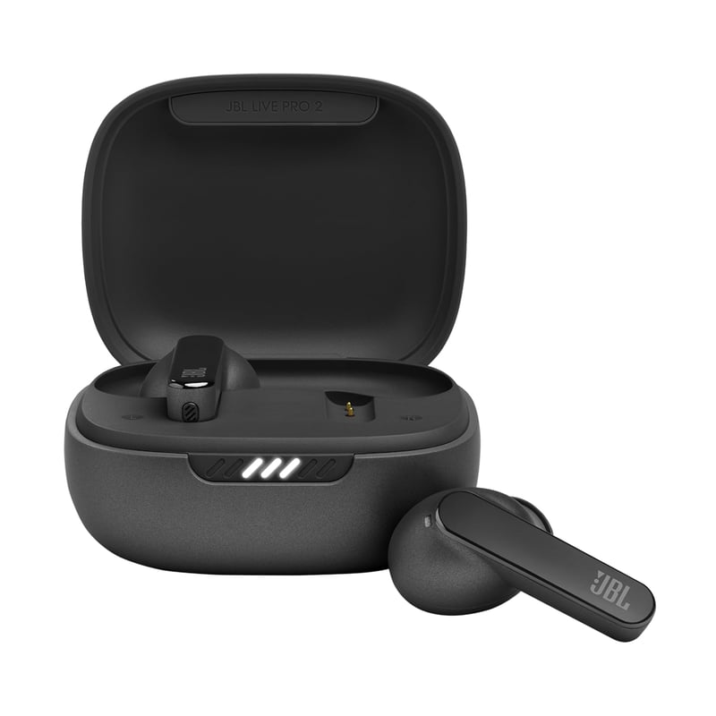 JBL Live Pro 2 TWS Bluetooth slušalice s uklanjanjem buke - Crne - True Adaptive ANC, Smart Ambient, 40 sati baterije, bežično punjenje