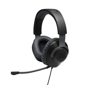 Herné slúchadlá JBL Quantum 100 s 3,5 mm konektorom, mikrofónom s potlačením hluku, v čiernej farbe, základný model pre hráčov