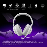 Căști gaming cu fir JBL Quantum 100 M2, Alb, Tehnologie JBL QuantumSOUND, Over-Ear 3