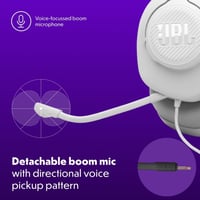 Căști gaming cu fir JBL Quantum 100 M2, Alb, Tehnologie JBL QuantumSOUND, Over-Ear 5