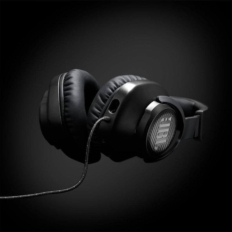 JBL Quantum 100 vezetékes gamer fejhallgató 3,5mm jack mikrofonnal - black, Quantum 100
