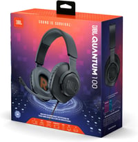 JBL Quantum 100 vezetékes gamer fejhallgató 3,5mm jack mikrofonnal - black, Quantum 100 4
