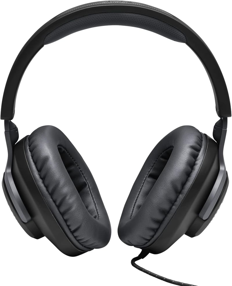 JBL Quantum 100 vezetékes gamer fejhallgató 3,5mm jack mikrofonnal - black, Quantum 100