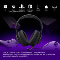 Káblové herné slúchadlá JBL Quantum 100M2, 3,5 mm jack, odnímateľný mikrofón, čierne 4