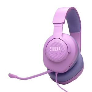 Káblové herné slúchadlá JBL Quantum 100M2 s mikrofónom, 3,5 mm jack – fialové