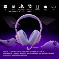 Káblové herné slúchadlá JBL Quantum 100M2 s mikrofónom, 3,5 mm jack – fialové 3