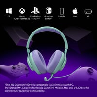 Drôtové herné slúchadlá cez uši JBL Quantum 100M2, 3,5 mm jack konektor, multiplatformová kompatibilita, odnímateľný mikrofón s funkciou stlmenia, čierne 3