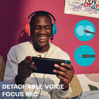 JBL Quantum 100N Gamer Fejhallgató Vezetékes Memóriahabos Mikrofon Nélkül - blue / red, 44J US 3