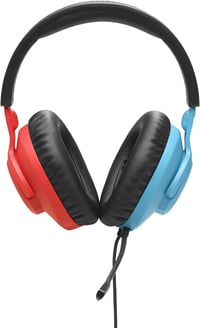 JBL Quantum 100N Gamer Fejhallgató Vezetékes Memóriahabos Mikrofon Nélkül - blue / red, 44J US 5