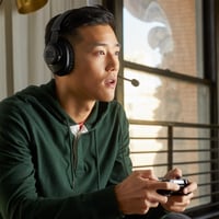 Herné slúchadlá JBL Quantum 100X – Káblové 3,5 mm jack – Odnímateľný mikrofón na ramienku – Kompatibilné s Xbox a inými platformami – Čierna/zelená 8