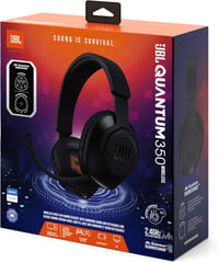 JBL Quantum 350 Wireless Gaming Headset 2.4GHz USB-C Boom Mic Fekete 6