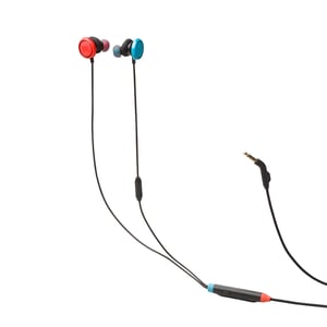 Căști gaming cu fir JBL Quantum 50N cu microfon, sunet QuantumSURROUND, Twistlock Comfort, multiplatformă, roșu-albastru, utilizate