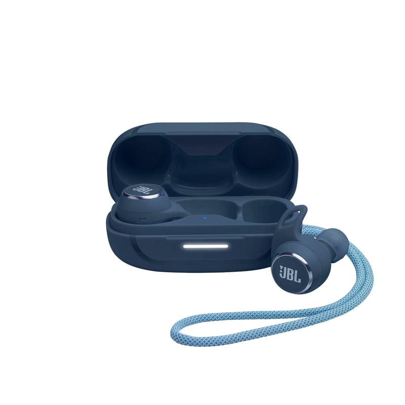Căști Bluetooth In-Ear JBL Reflect Aero - Tehnologie True Adaptive Noise Cancelling - Rezistente la apă - 8 ore autonomie - Albastru