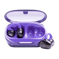 Otvorené slúchadlá JBL Soundgear Clips, Ghost Purple – dizajn SonicArc, 32 hodín prehrávania, odolnosť voči vode IP54, 4 mikrofóny, technológia OpenSound 1