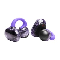 Otvorené slúchadlá JBL Soundgear Clips, Ghost Purple – dizajn SonicArc, 32 hodín prehrávania, odolnosť voči vode IP54, 4 mikrofóny, technológia OpenSound 6