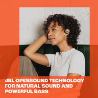 Bezdrôtové slúchadlá JBL Soundgear Sense s otvorenou konštrukciou – Odolné voči striekajúcej vode, pohodlné na nosenie – Čierne 4
